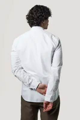 La chemise oxford - Blanc — photo 4