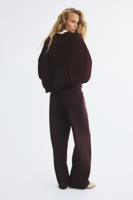 Sweat avec motif imprimé - Marron foncé — photo 3