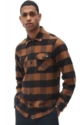 DICKIES CHEMISE SACRAMENTO Marron — photo 2
