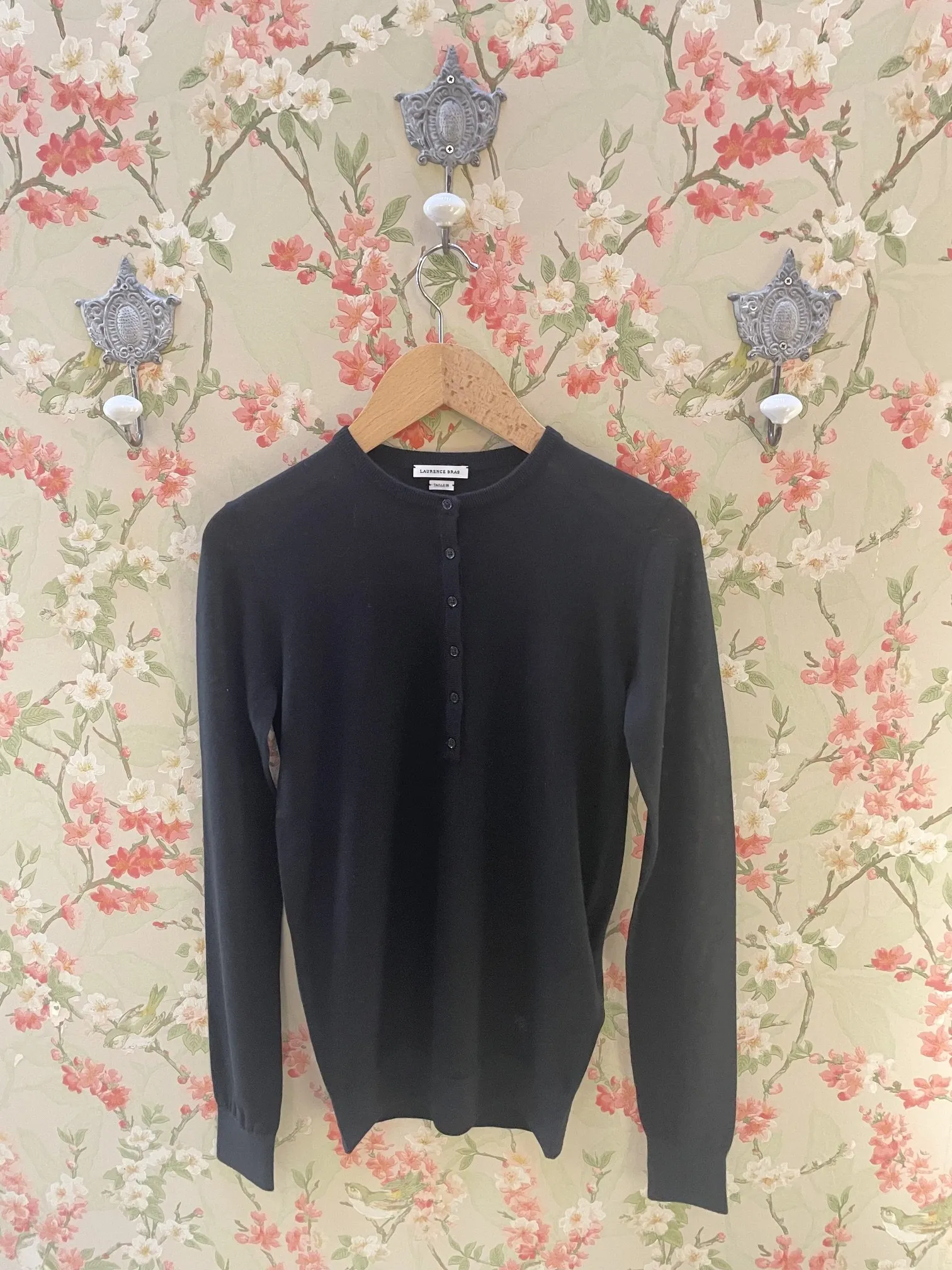 Nouveau ! LAURENCE BRAS Pull Cendre Noir