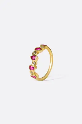 BAGUE DUNA - Or rose 18 carats — photo 4