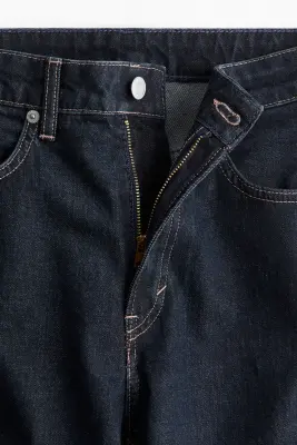 Petite Fit Slim High Jeans - Bleu denim foncé — photo 2