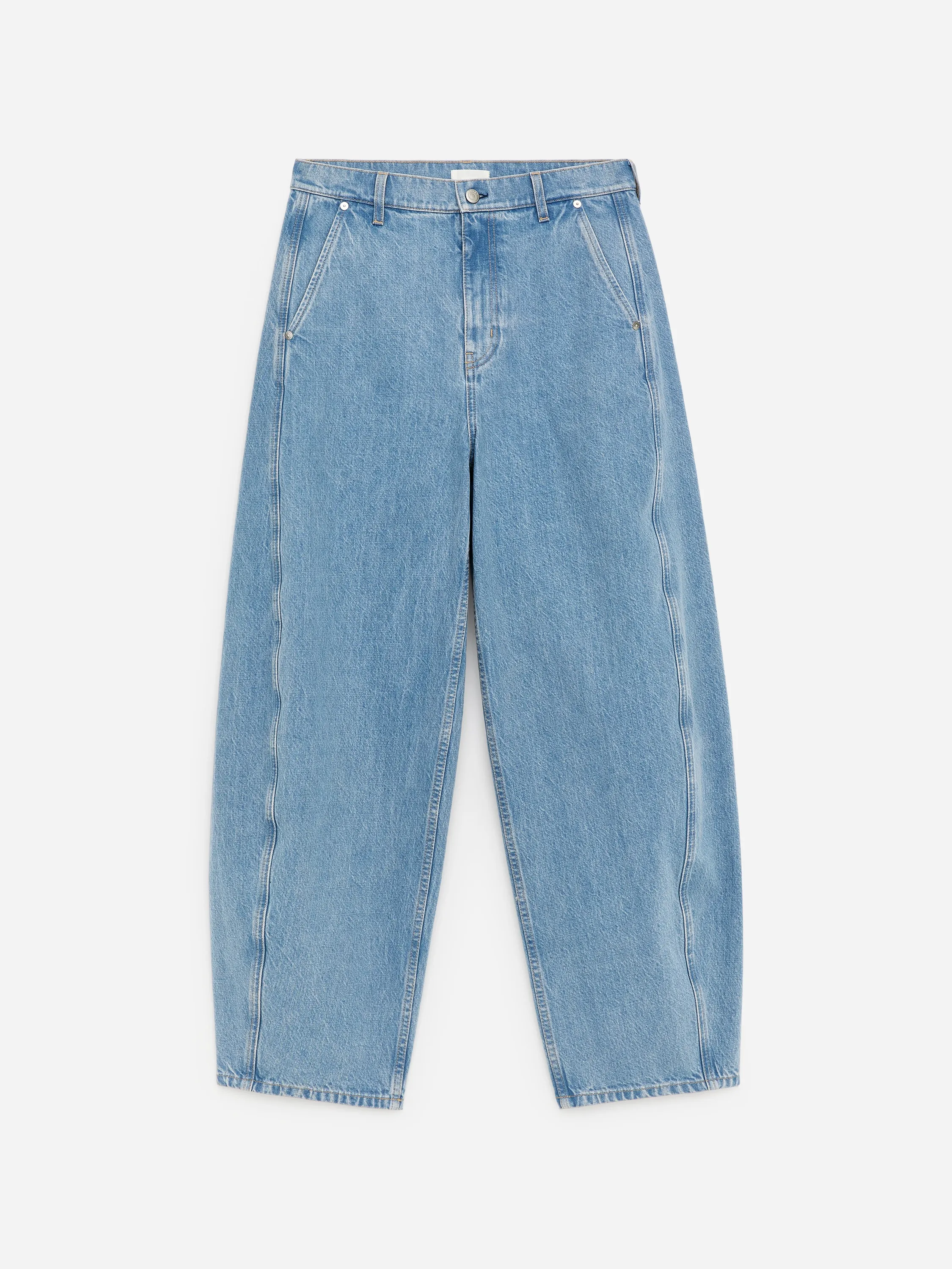 Jean à jambe barrel - Bleu moyen