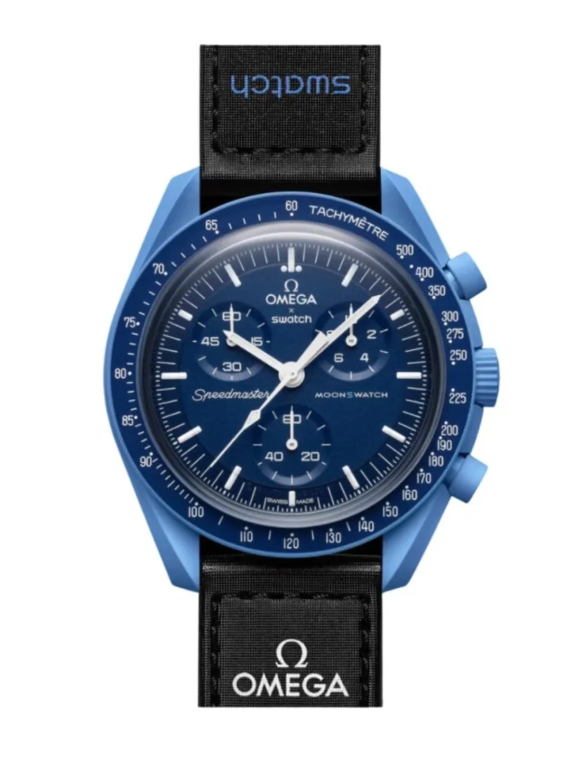 Montre moonswatch mission to neptune so33n100 42mm