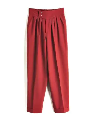 Pantalon Jaffa rouge – Mamamushi Studio — photo 2