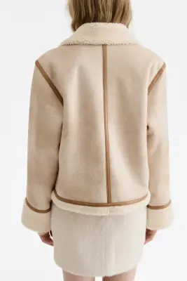 Veste double face - Beige clair — photo 2