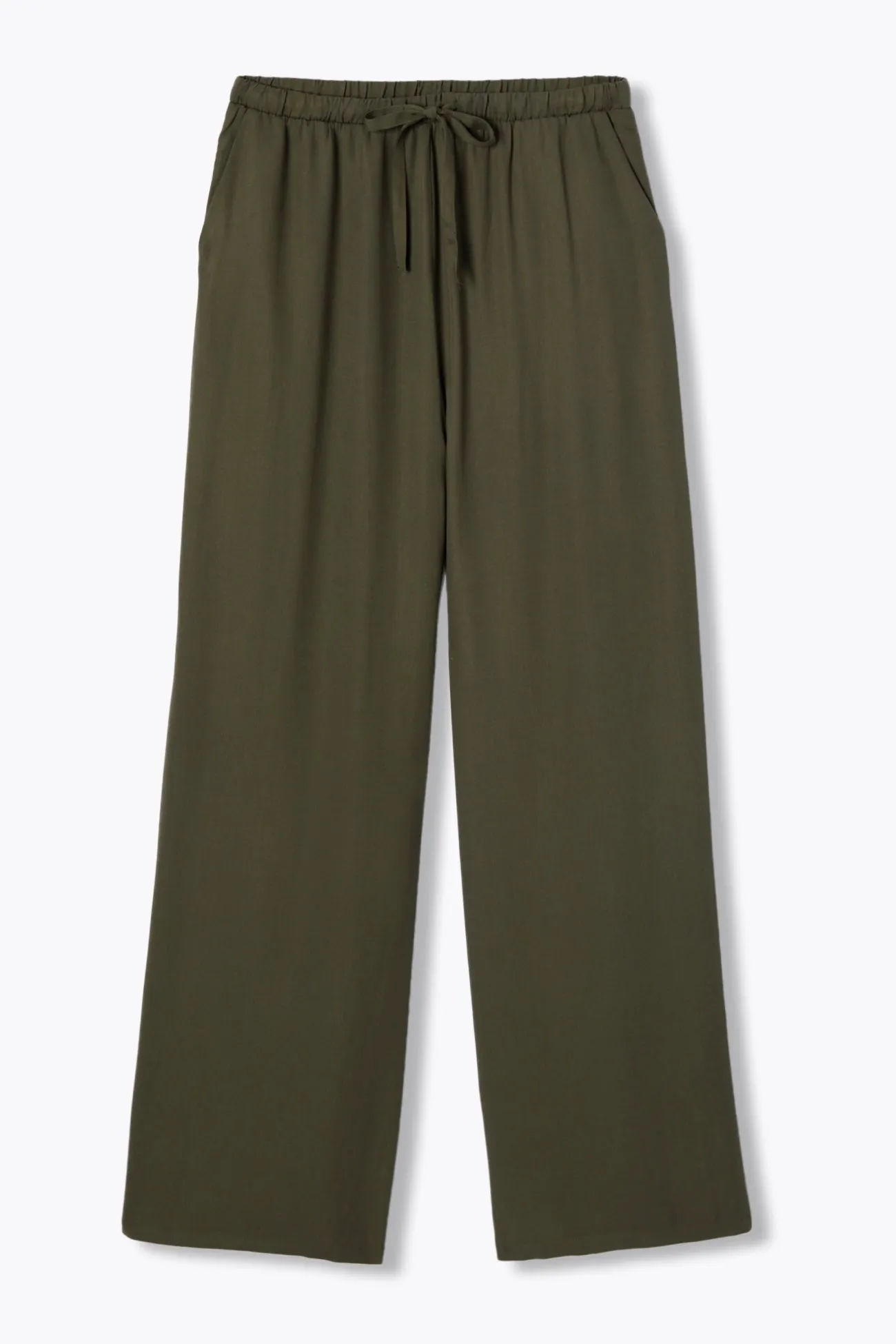 Pantalon large ceinturé Femme