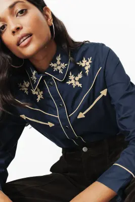 Chemise western imprimée Femme — photo 5