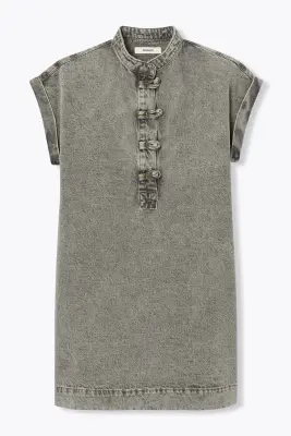 Robe courte en jean — photo 1