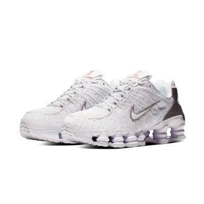 Nike Shox TL White Metallic Silver — photo 2