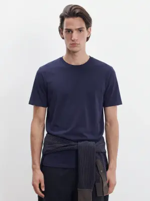 T-shirt en coton organique et élasthanne