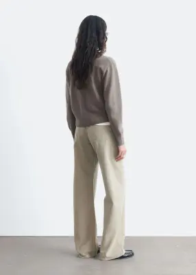 Cardigan en maille fine - Taupe — photo 5