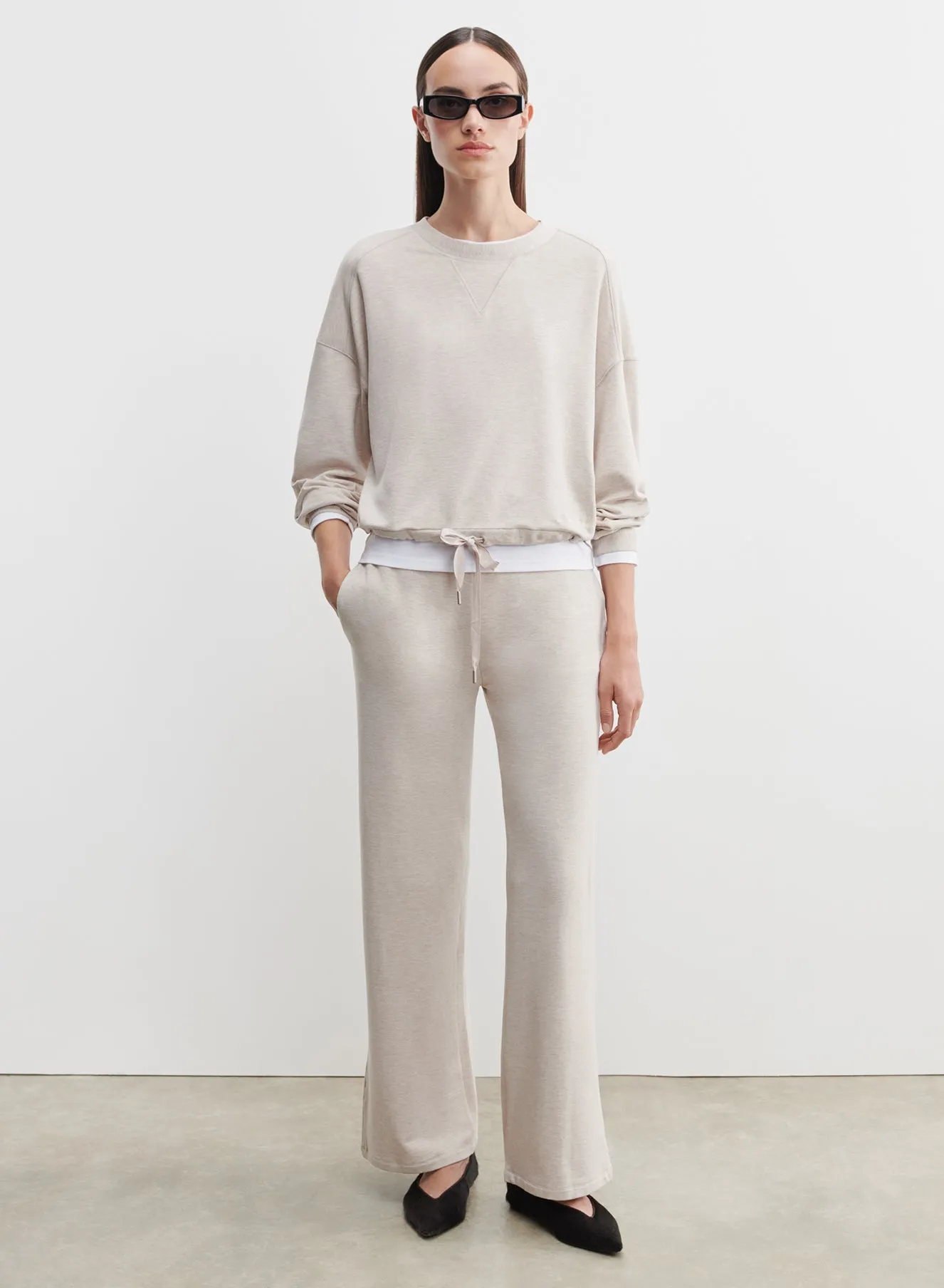 Sweat en viscose et élasthanne