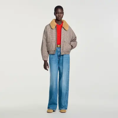 Manteau doublé fausse fourrure