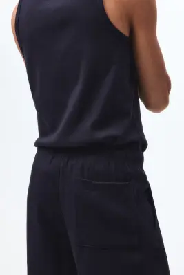 Pantalon Relaxed Fit - Bleu marine — photo 4