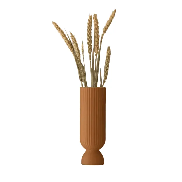 Grand bougeoir/vase Lus -  terracotta