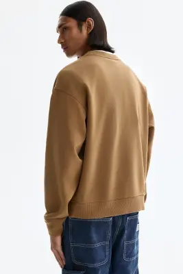 Sweat imprimé Loose Fit - Beige foncé/SoHo NYC — photo 3