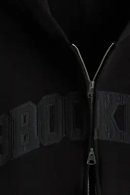 Veste imprimée Oversized Fit avec capuche et zip - Noir/Brooklyn — photo 5
