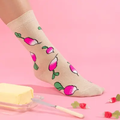 Chaussettes à paillettes Radis Coucou Suzette — photo 5