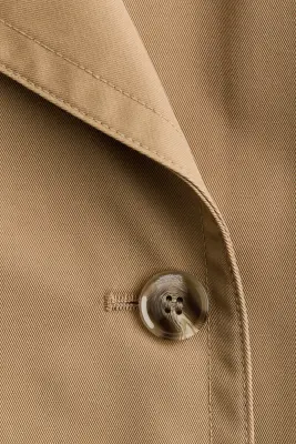 Trench-coat avec ceinture à nouer - Beige — photo 5
