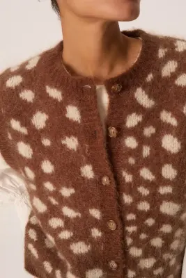 Gilet Adola Jacquard Faon — photo 2