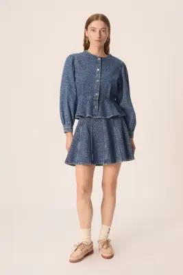 Jupe Lizandre Middle Blue — photo 1