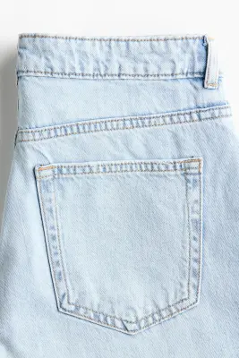 Baggy Regular Waist Jeans - Bleu denim clair — photo 2