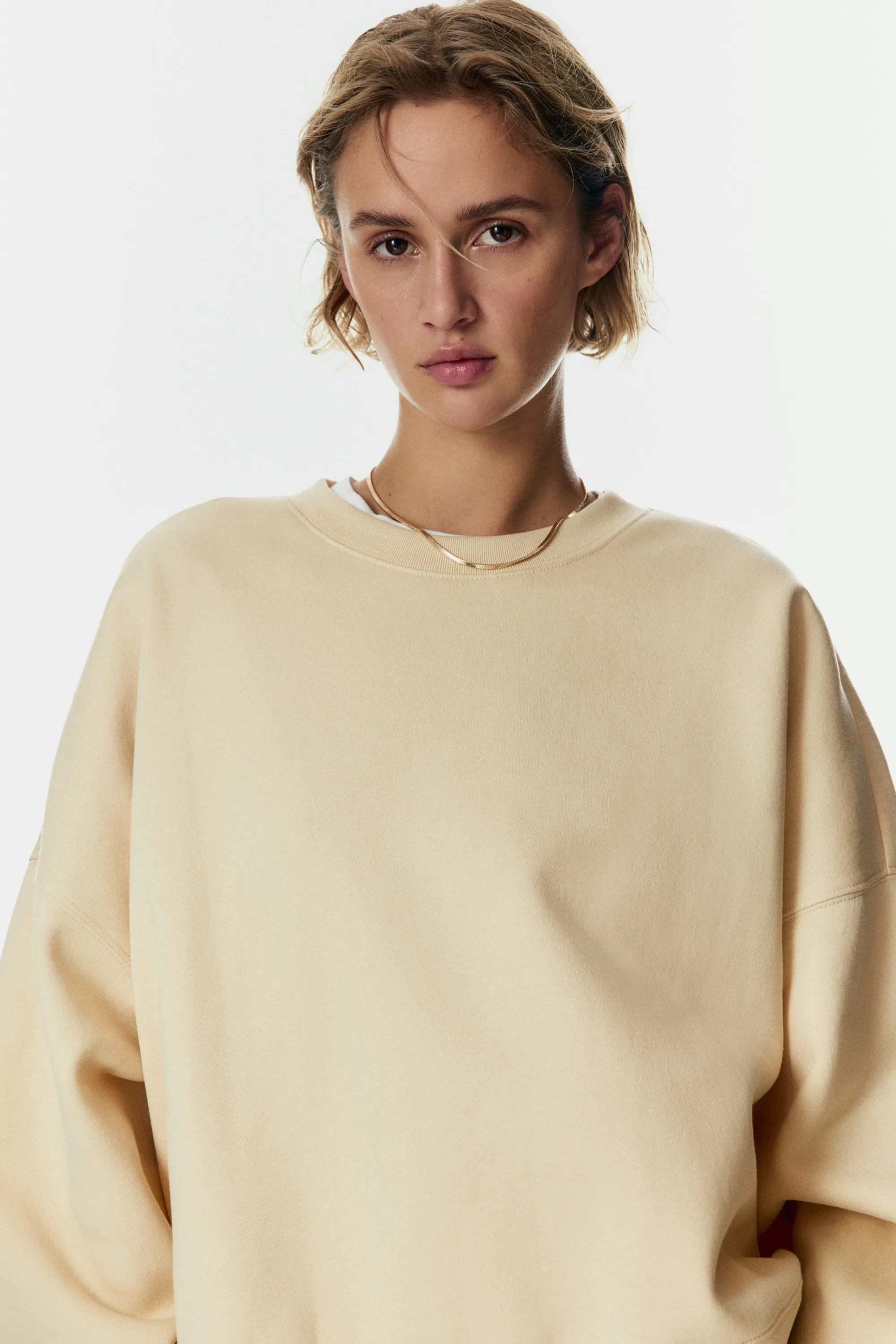 Sweat oversize - Jaune clair