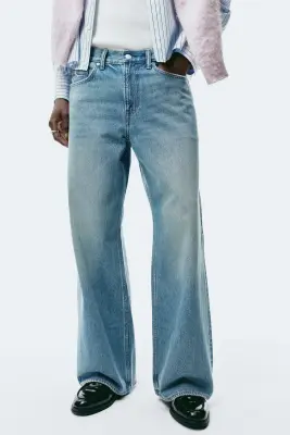Wide Jeans - Bleu denim clair — photo 1