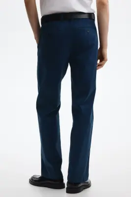 Chino Relaxed Fit en coton - Bleu foncé — photo 4