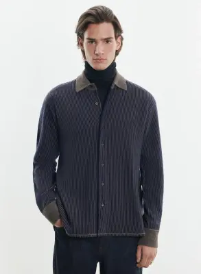 Chemise en laine et cachemire