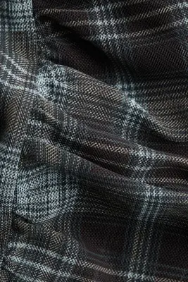 Top asymétrique en mesh - Marron/carreaux — photo 4