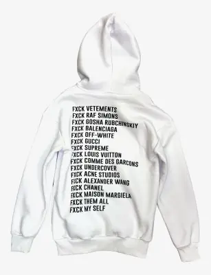 Sweat FXCK Blanc