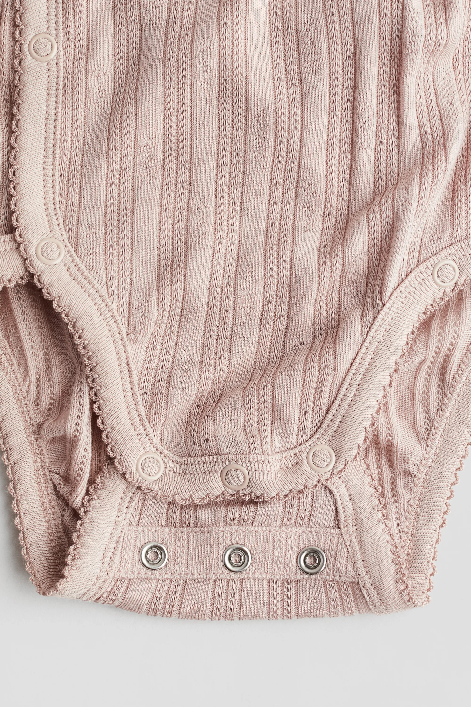 Body en jersey pointelle - Beige