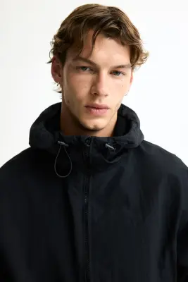 Veste coupe-vent déperlante en nylon - Noir — photo 2