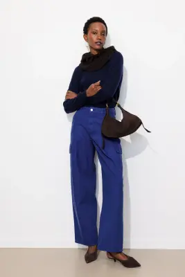 Pantalon barrel cargo Femme — photo 4