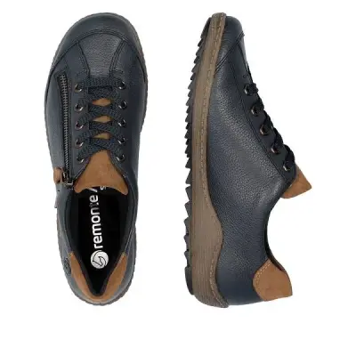 Baskets Remonte R1402-16 Bleues - Lacets Automne Hiver Grande Pointure Femme — photo 3