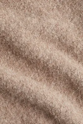 Pull à encolure en V en laine mélangée - Beige chiné — photo 3