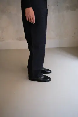 Kaptain Sunshine – Wool Cotton Chino Officer Pants KS26FPT12 – NAVY
