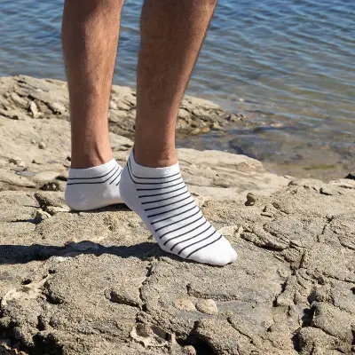 Invisible Marinière Blanc Marine — photo 9