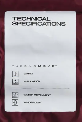 Veste Hybrid matelassée ThermoMove™ - Rouge cerise — photo 2