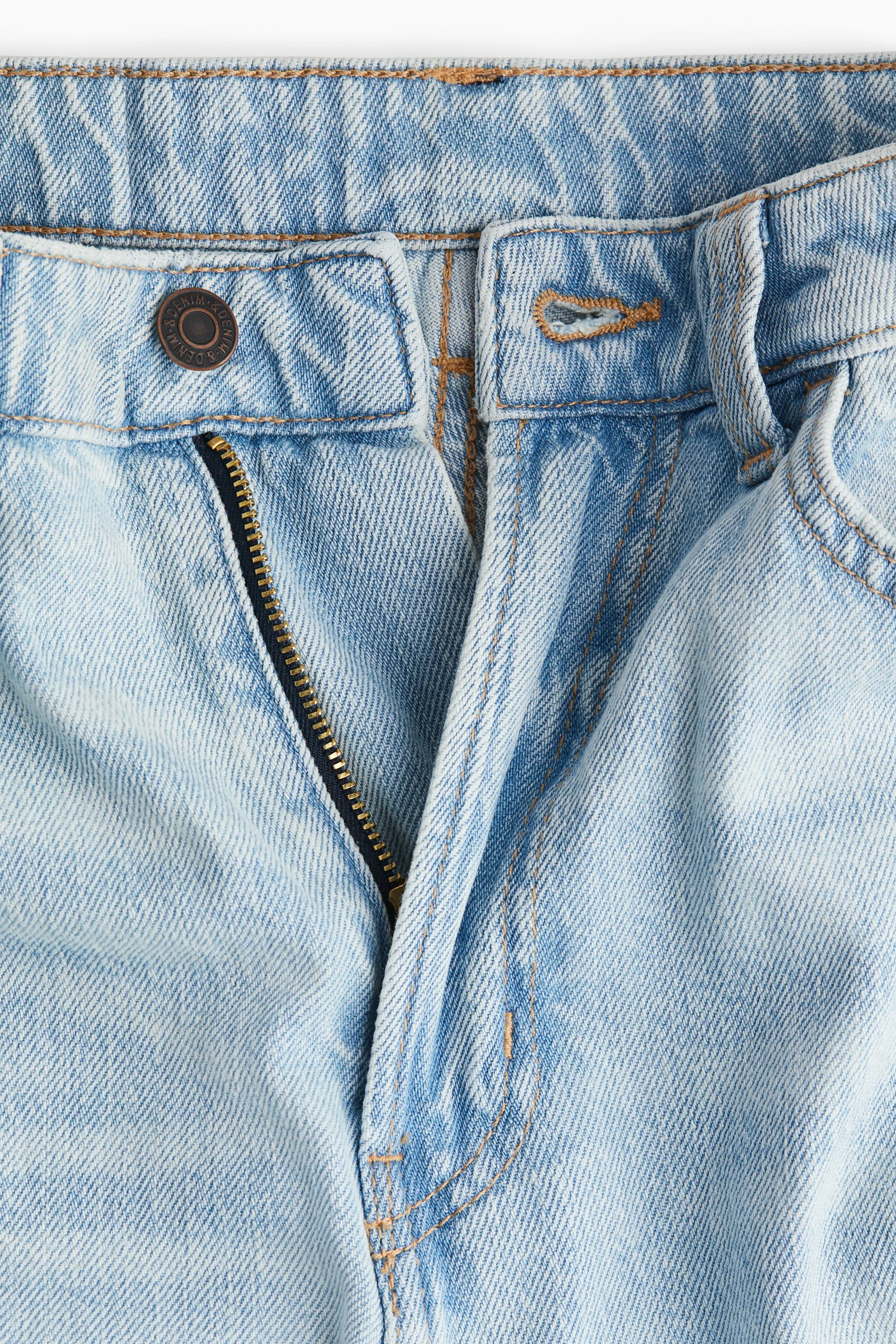 Curvy Fit Wide Ultra High Jeans - Bleu denim clair