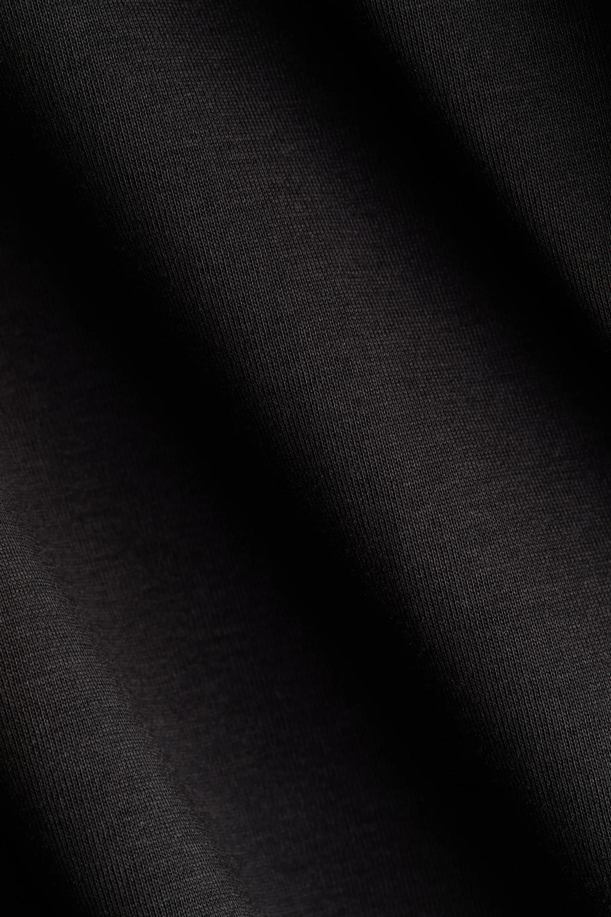 T-shirt en coton interlock - Noir
