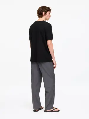 Chemise Henley à manches courtes - Noir — photo 2