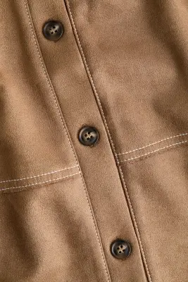 Chemise à manches courtes - Beige foncé — photo 4