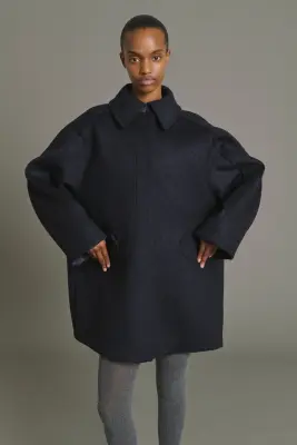 MANTEAU KASPER DARK NAVY — photo 4
