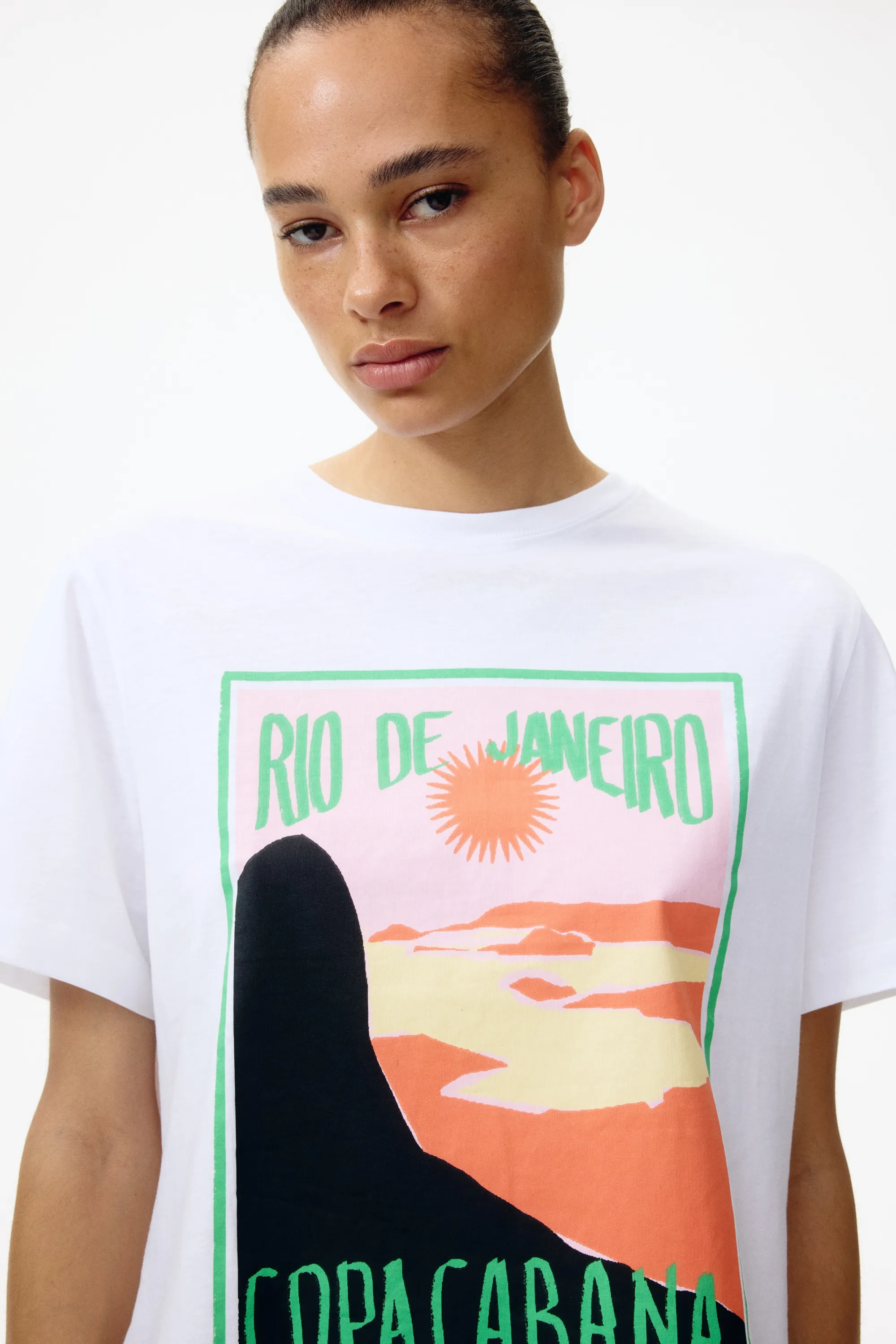 T-shirt imprimé - Blanc/Rio de Janeiro