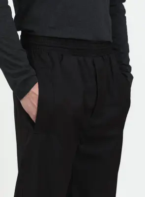 Baggy Pants in Black Serge — photo 4