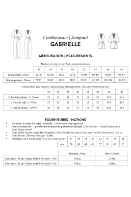Patron papier combi GABRIELLE — photo 1
