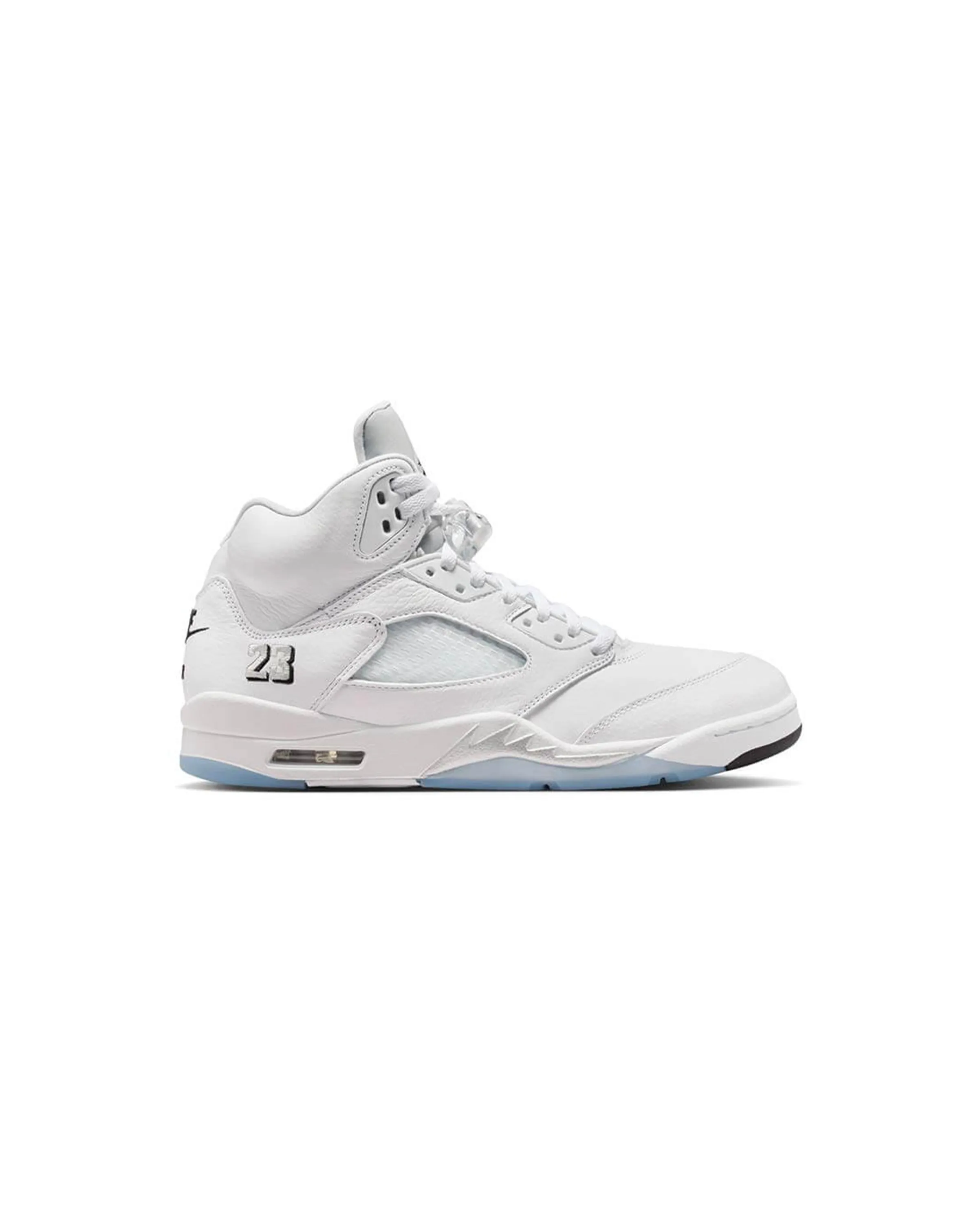 Air Jordan 5 Retro White Black Metallic Silver